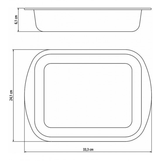 Assadeira 28cm Funda 3,3 Litros Brasil Alumínio Com Revestimento Antiaderente Tramontina